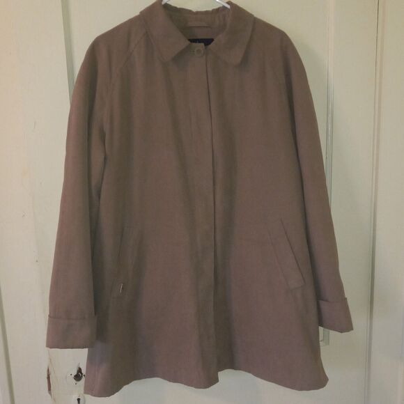 London Fog Large Faux Suede Barn/Chore Coat-Removable Liner-Pockets-Heavyweight - Picture 1 of 10